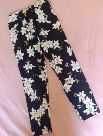 Pantalon fleuri maternité 46