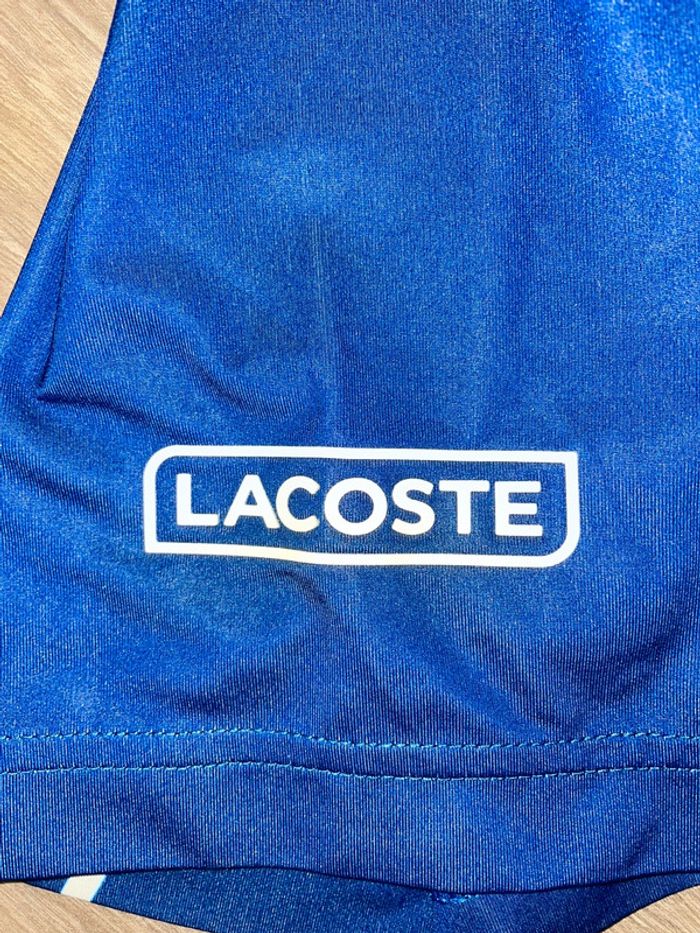 Polo Lacoste Sport Bleu Novak Djokovic 🔵 - photo numéro 3