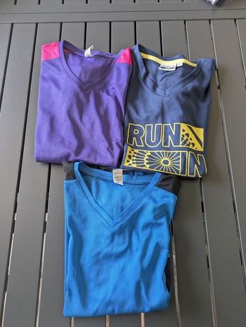 Lot 3 T shirts sport femme running