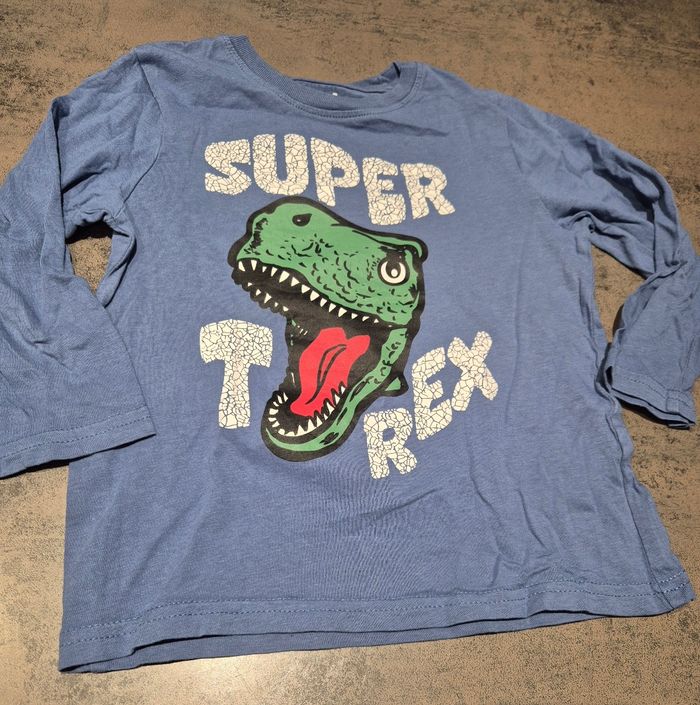 Lot tee shirts manches longues dinosaures - photo numéro 3