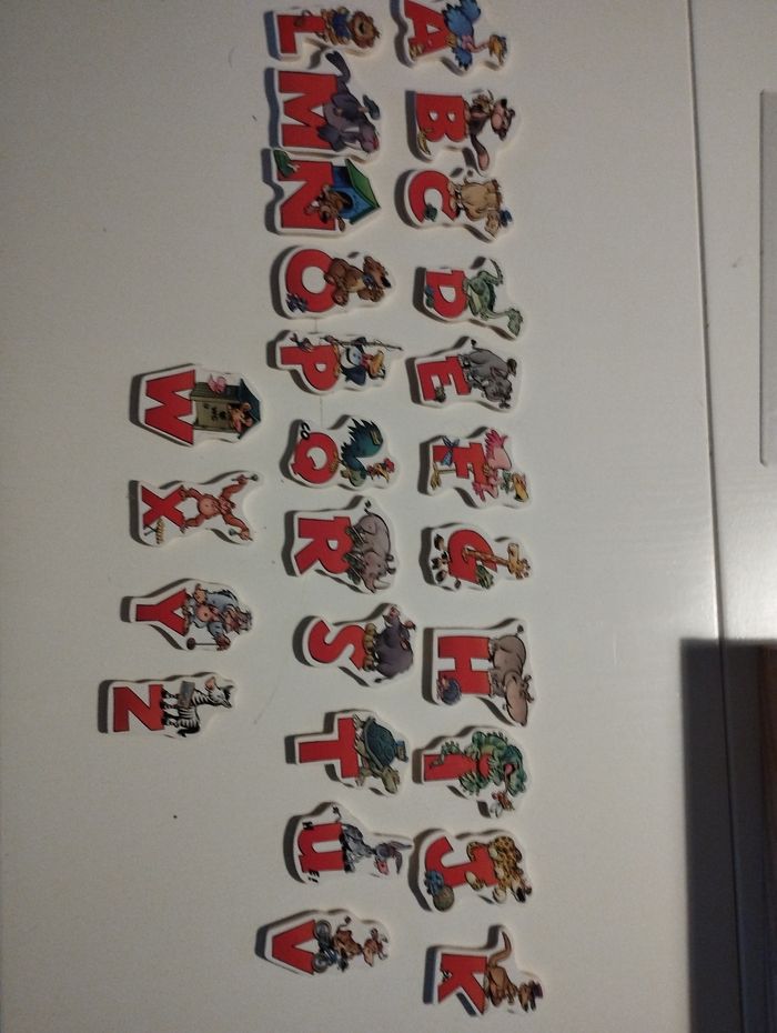 Jeu de lettres en bois illustrées - photo numéro 5