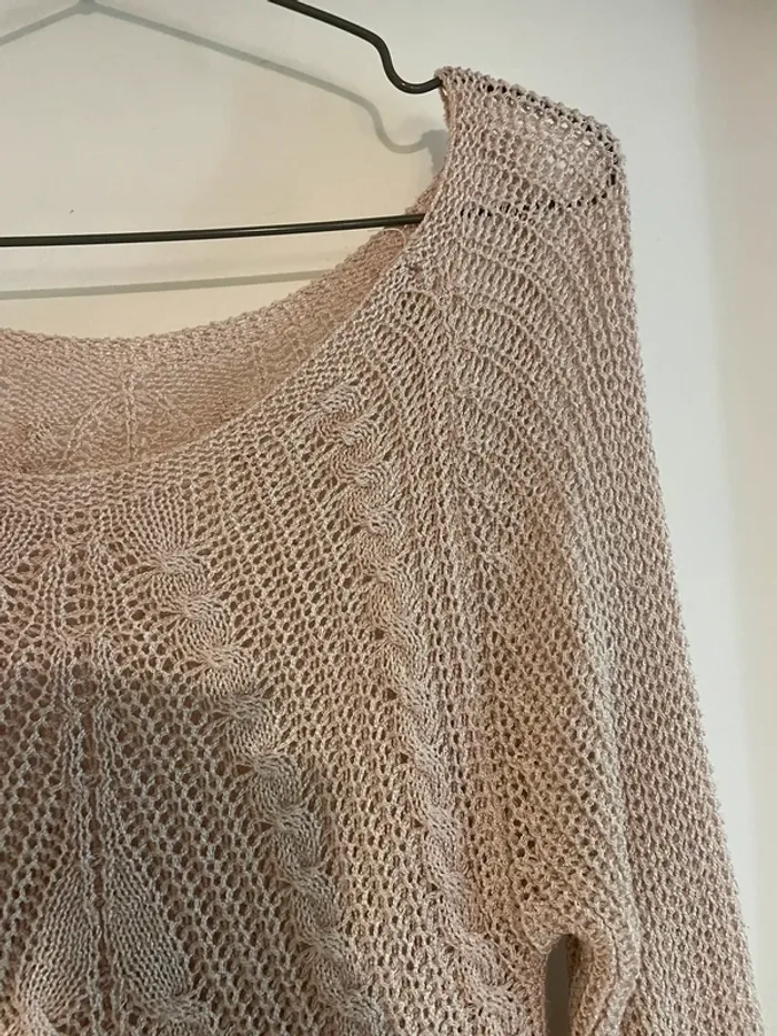 Jolie pull rose Made In Italy taille S - 36 très bon état - photo numéro 3
