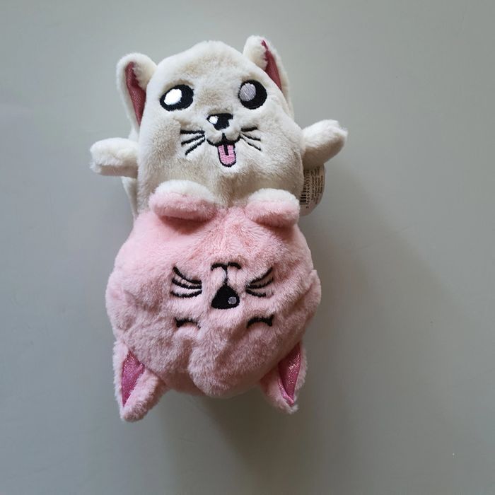 Peluche chat réversible