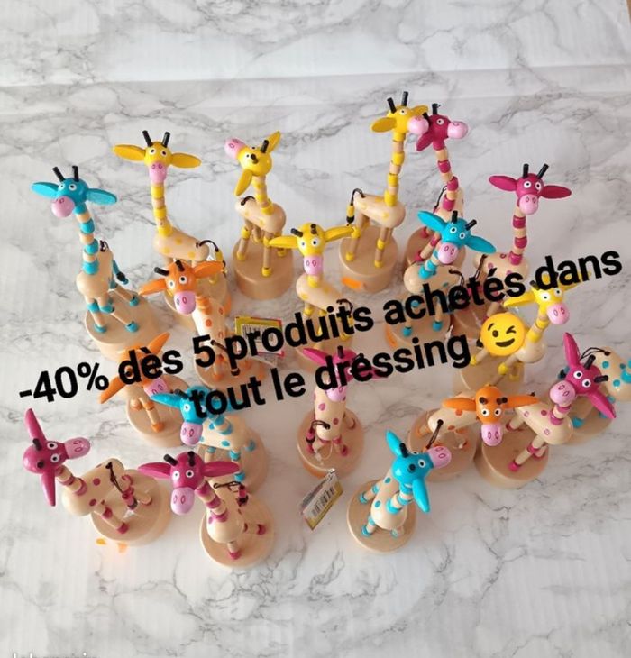 Jouet Girafe en bois
