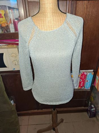 Pull argenté pailleté S