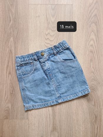 Jupe en jean 18 mois