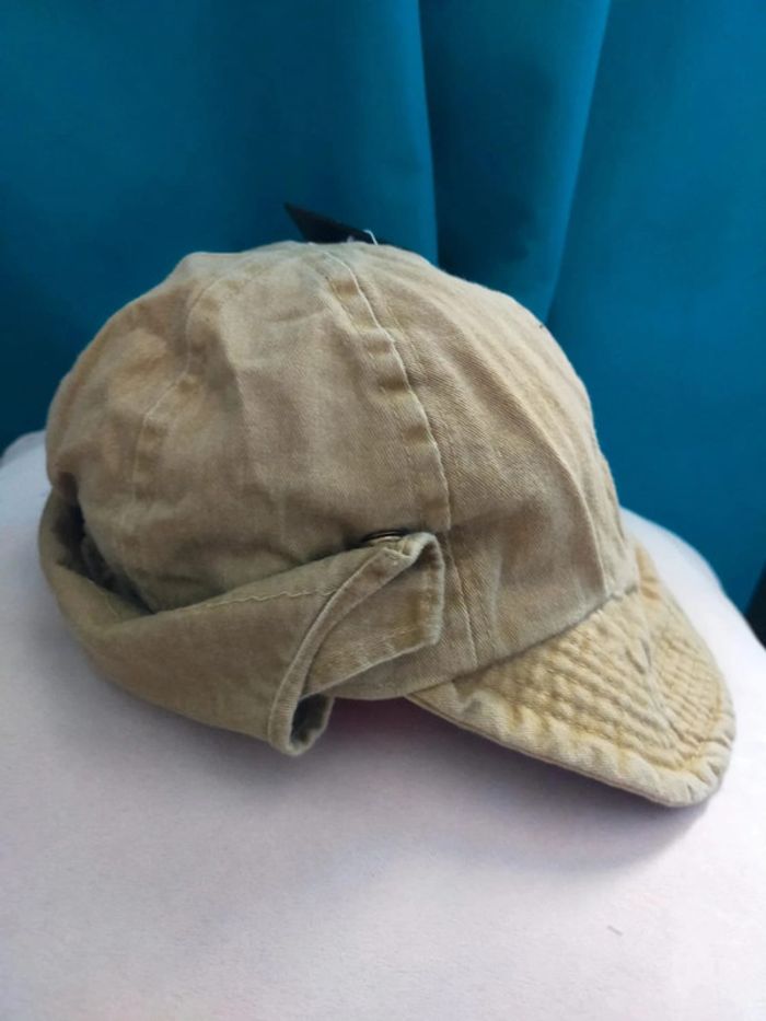 Casquette en jean style saharienne vintage – 100% coton - photo numéro 3