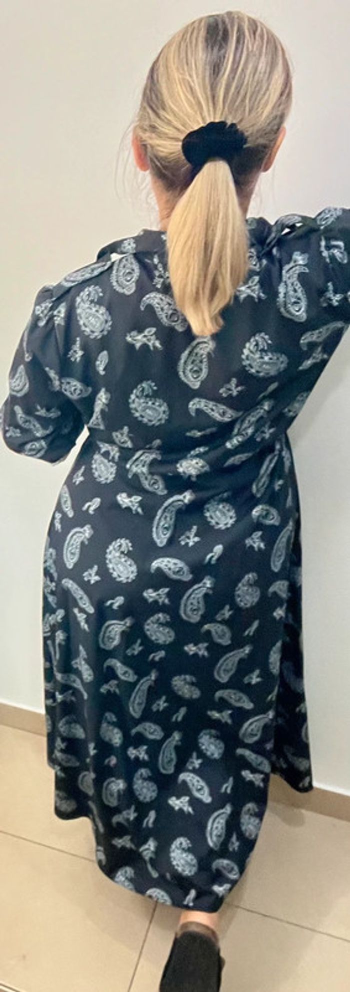 🌸Robe chemise longue imprimée pashmina Taille M - photo numéro 6