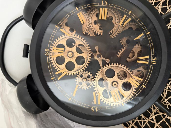 Horloge à poser "Will" Noir, H.41 cm - photo numéro 3