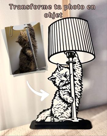 Portrait animal personnalisé en impression 3D à partir de photo – Chien, chat, lapin, cheval etc – Décoration unique et original