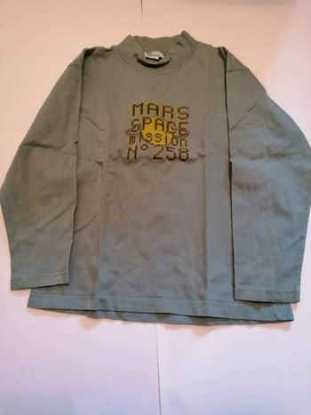 T shirt manches longues col montant 8ans