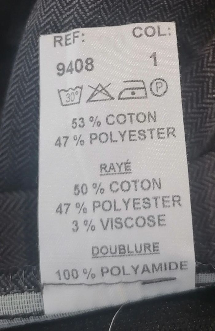 Jupe longue gris foncé broserie Taille 5XL Vintage - photo numéro 11