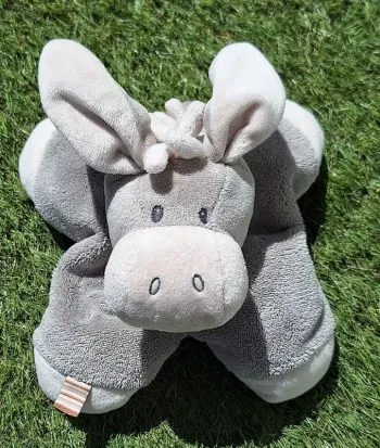 Doudou Peluche Âne Cappuccino - Nattou