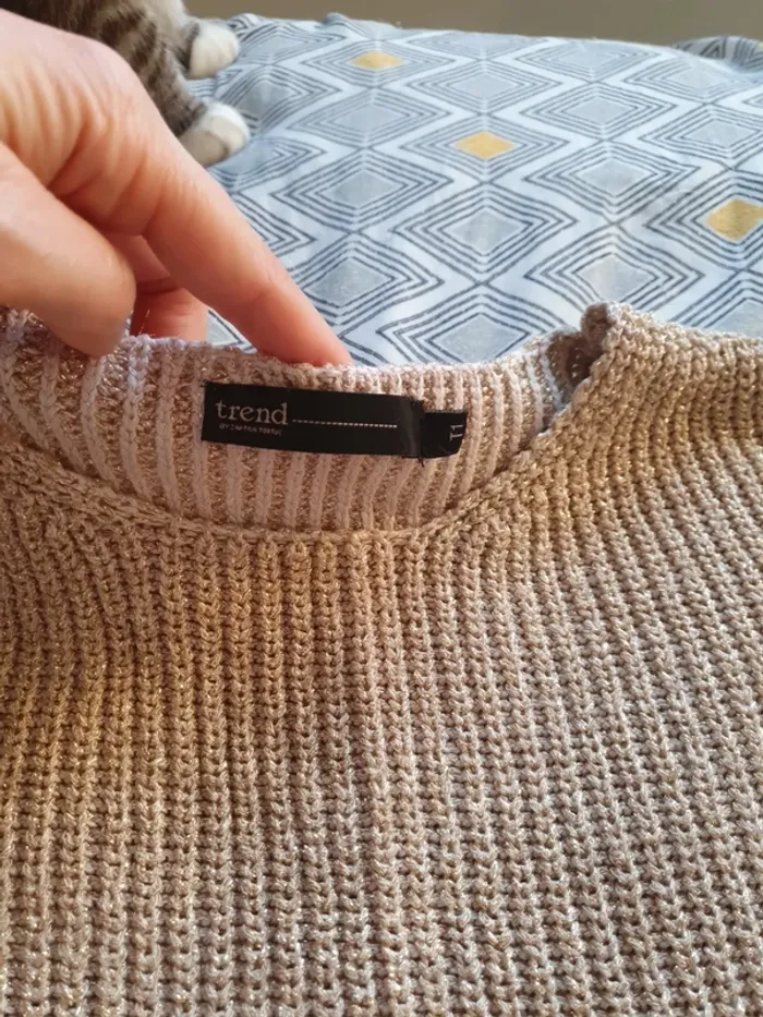 Pull fil doré - photo numéro 3