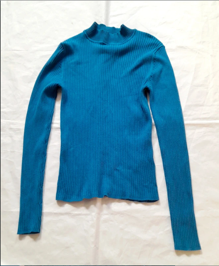 Tee shirt à manches longues femme épais bleu Primark taille 38/40