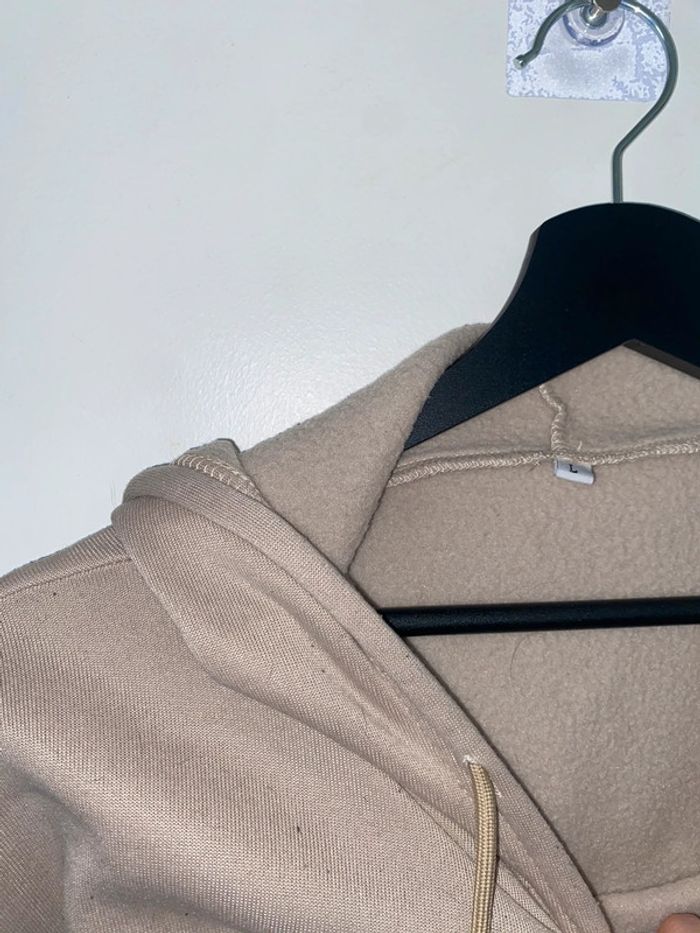 Sweat a capuche beige - photo numéro 3