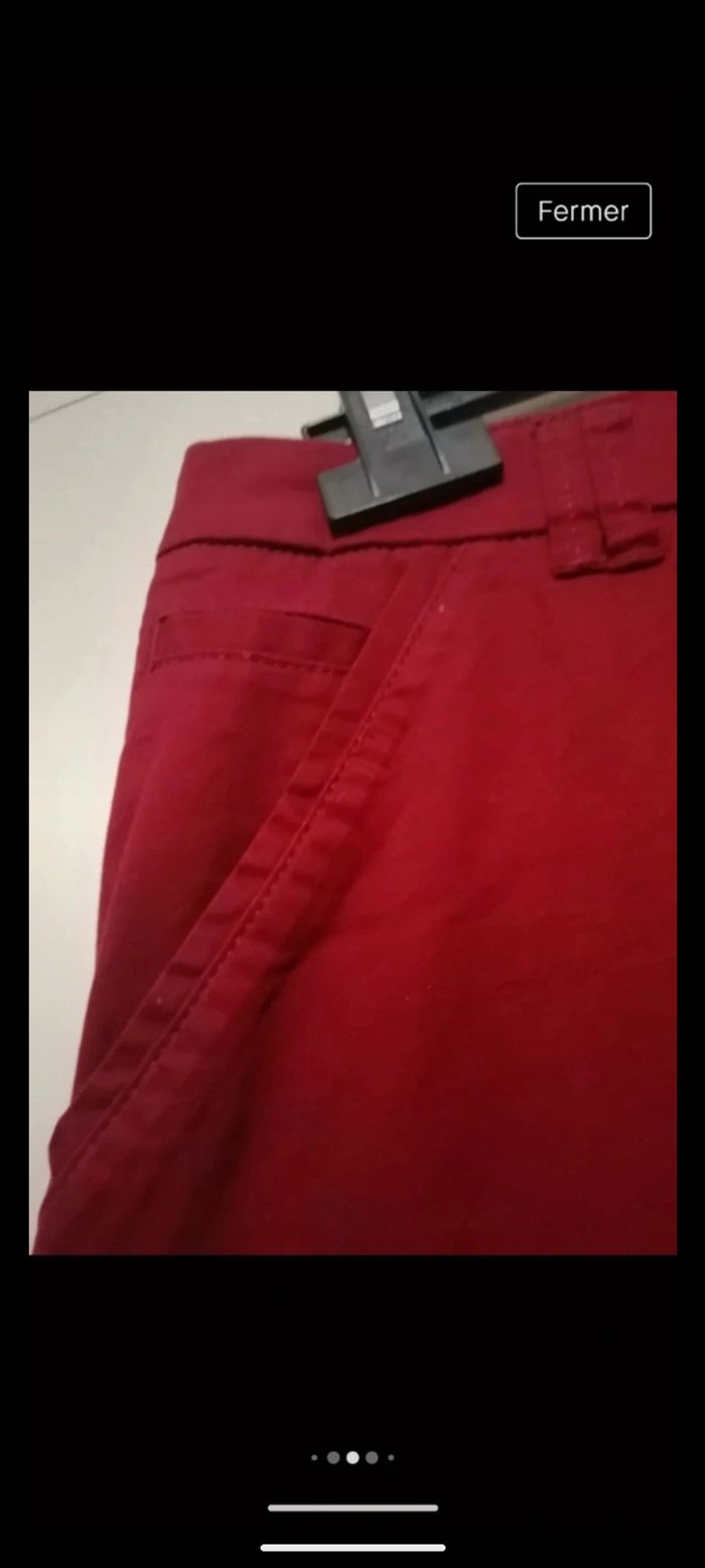 Pantalon vintage Yessica rouge. Taille 42/44 - photo numéro 3
