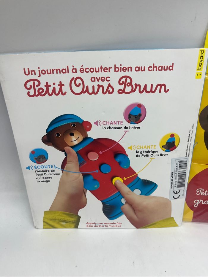 Lot  de 2 coffrets les grandes histoires de Petit Ours brun sonore et sa peluche Neuf - photo numéro 3