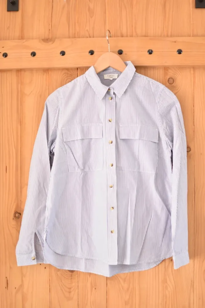 Chemise Caroll en taille 36 (S) - Très bon état : comme neuve - photo numéro 6