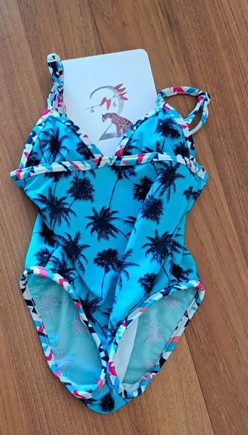 Maillot de bain une pièce bleu et noir _ 23 mois 86 cm _ lemon bay