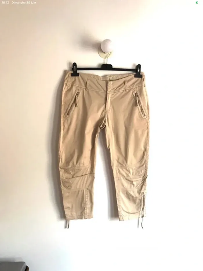 Pantacourt beige taille 40 One Step
