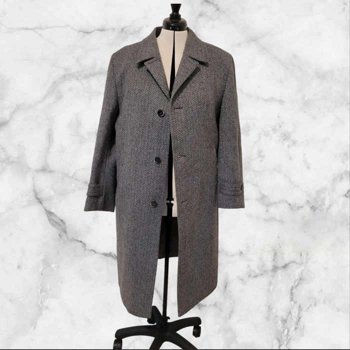 Manteau long laine vintage