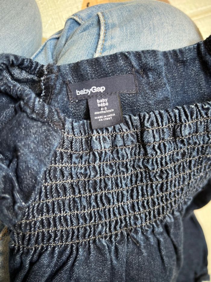 Combinaison en jean/ barboteuse - photo numéro 5