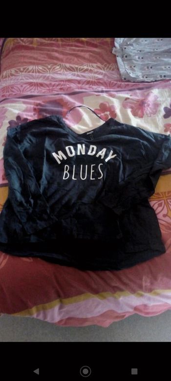Tee-shirt Monday blues Jennyfer