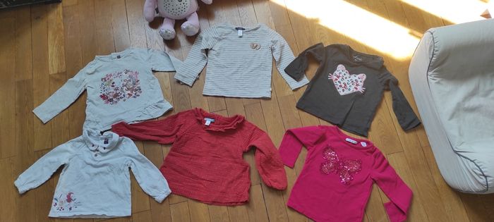 Lot de 6 tee shirt manches longues 86cm