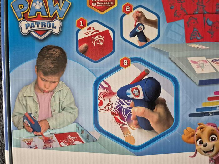 Paw Patrol - Spray Pen Set Battery - Kit de dessin aérographe pour enfants - photo numéro 2