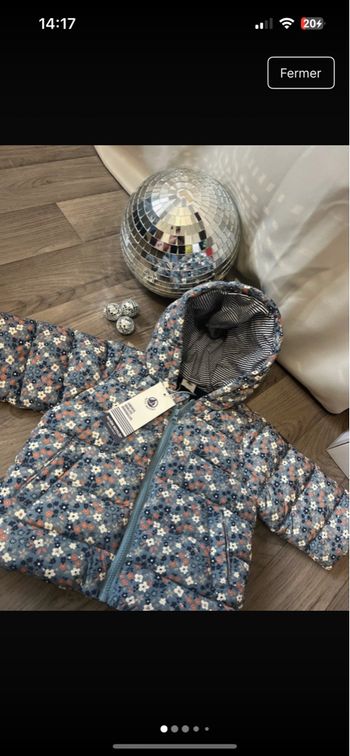 Doudoune petit  bateau 6 mois