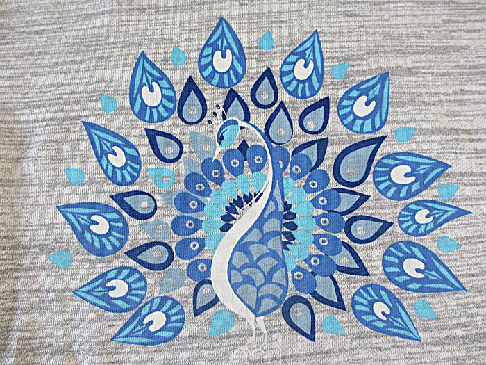 Sweat gris chiné avec motif paon fille Orchestra - 10 ans - photo numéro 3