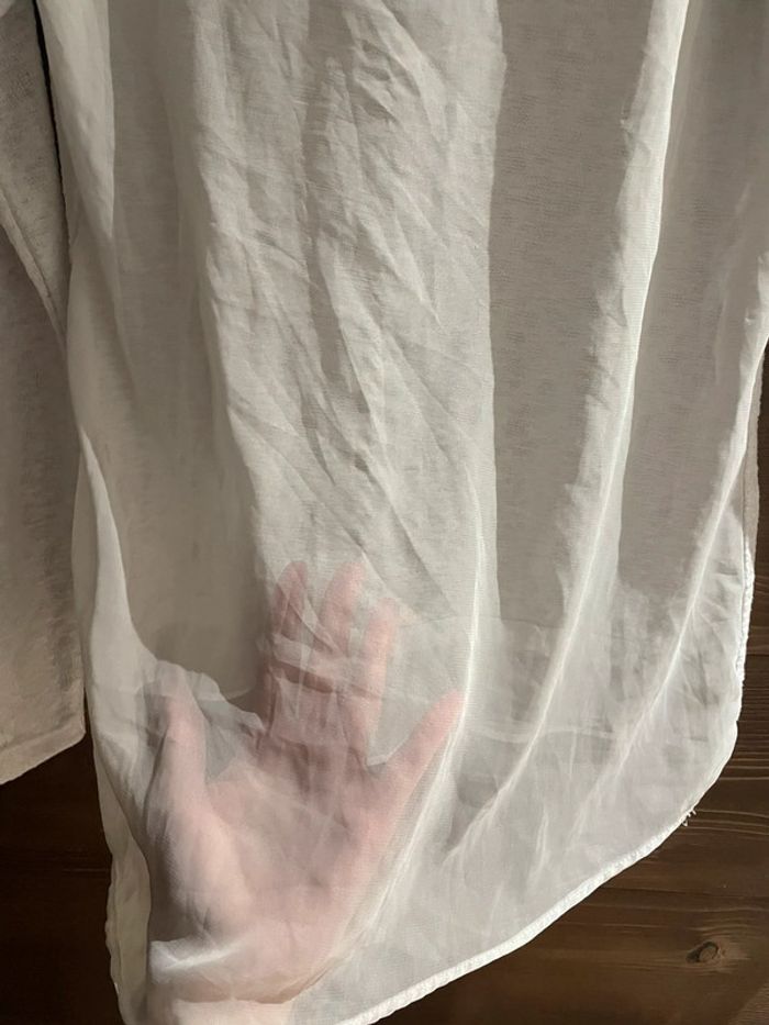 Pull léger blanc voile dans le dos - photo numéro 4