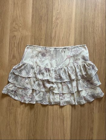 Jupe fleurie beige 3 Suisses