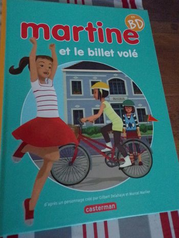 Livre martine et le billet volé BD  casterman 2014