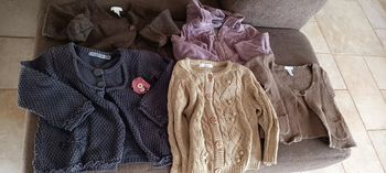 (lot001) Lot 21 vêtements été /hiver fille 18 mois