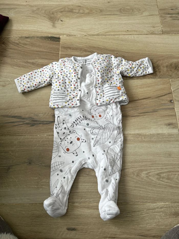 Ensemble combinaison sans manche avec gilet