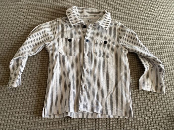 Lot deux polos chemises gilets fluides bébé 18 mois - photo numéro 5