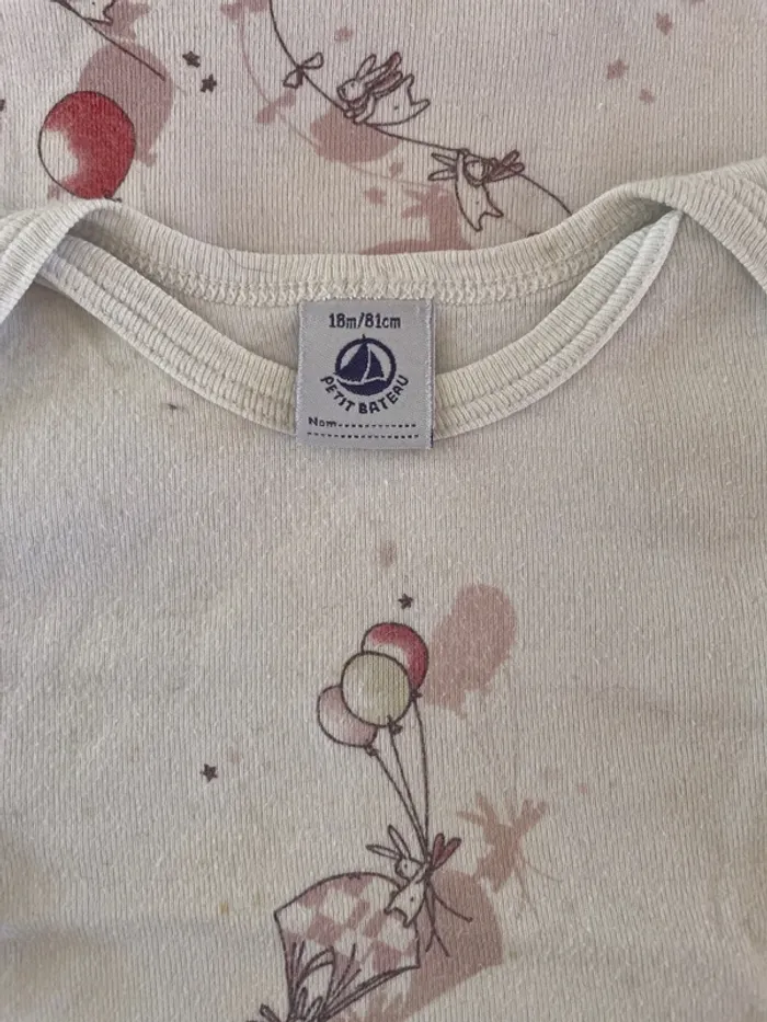 3 body manches longues fille petit bateau - photo numéro 3