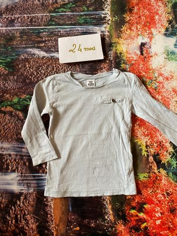 Polo bleu ciel Zara – 18/24 mois