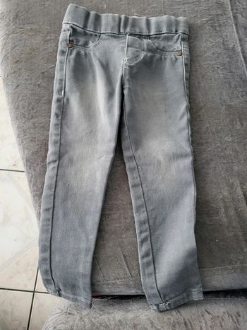 Leggings gris okaidi 2 ans