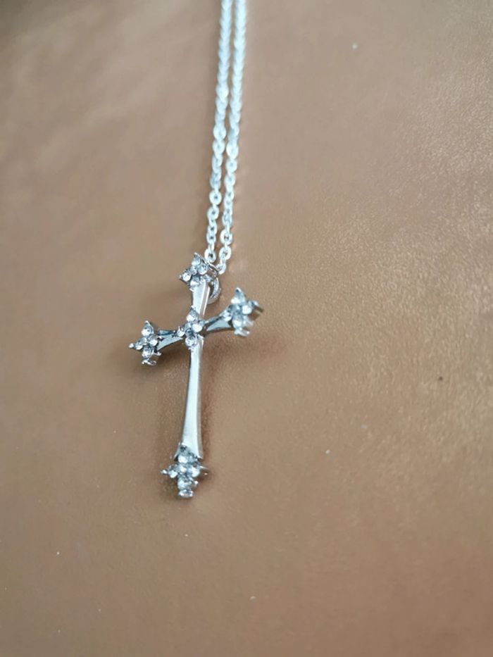 Collier et pendentif spirituel croix chrétienne - photo numéro 2