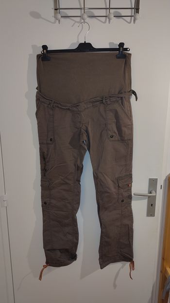 Pantalon grossesse kaki