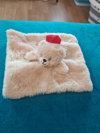 Doudou bébé ours noël