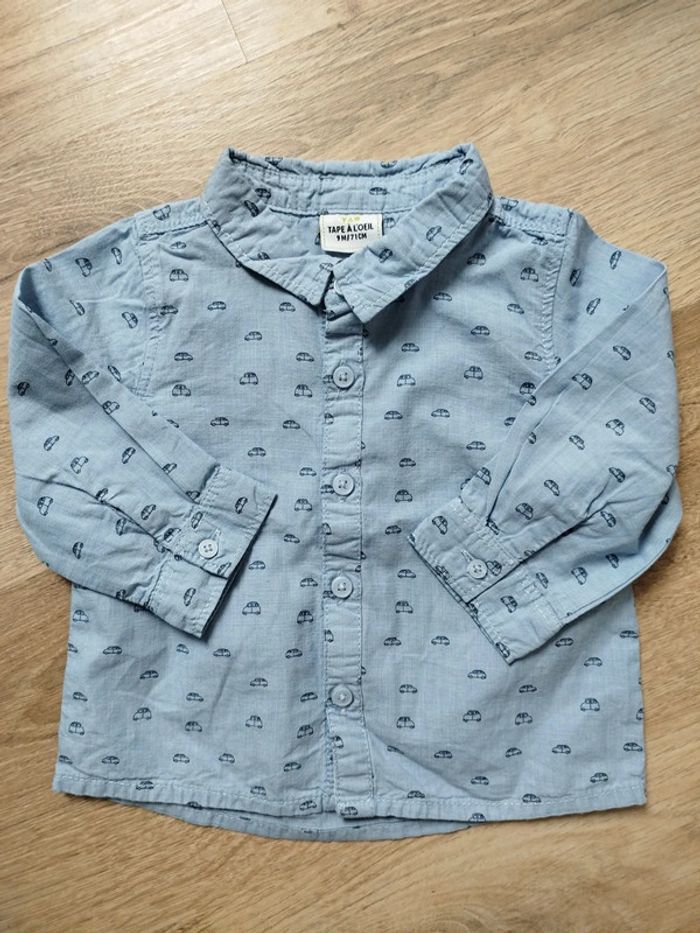 Chemise à manches longues bébé garçon 9 mois