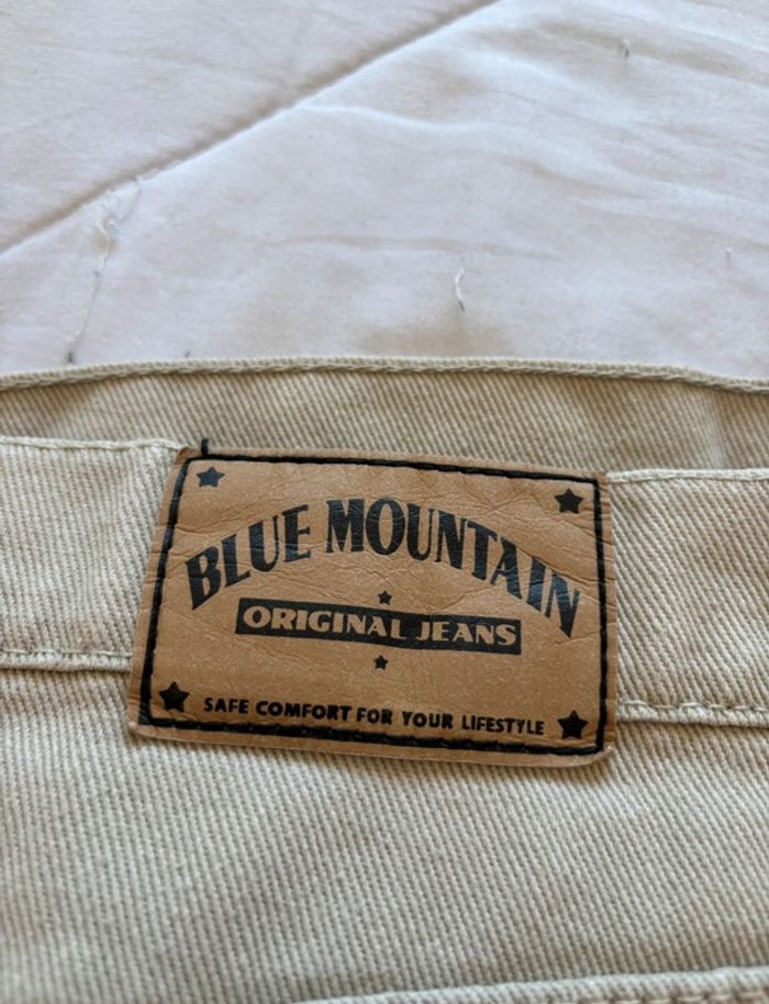 Jean beige homme Blue Mountain – coupe droite taille 2XL/50 relaxed fit droit vintage 2000s y2k - photo numéro 2