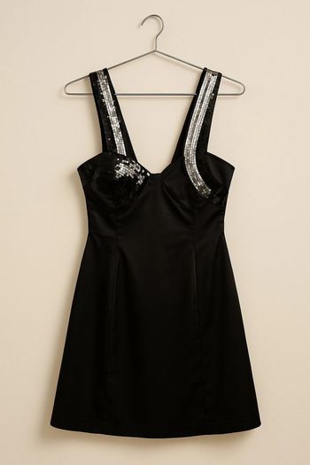 Magnifique robe noire à paillettes Kiabi - Taille XL