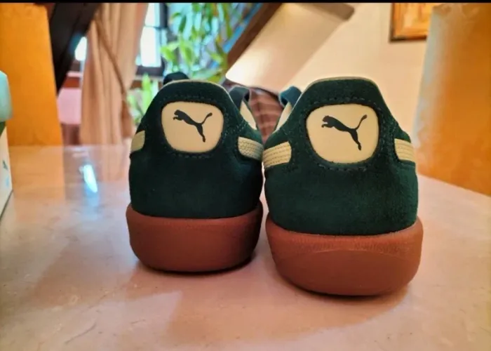 Baskets Puma Palermo neuves vert sapin / vert foncé - vert anis - photo numéro 10