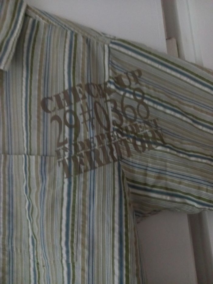 Chemise rayée manche courte homme xl - photo numéro 3