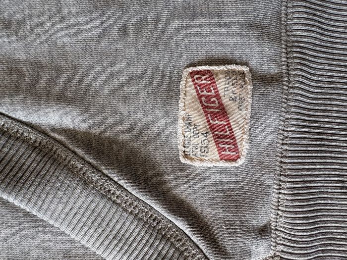 Sweat Tommy Hilfiger à capuche – Couleur gris chiné - Vintage Fit - Taille M - photo numéro 6